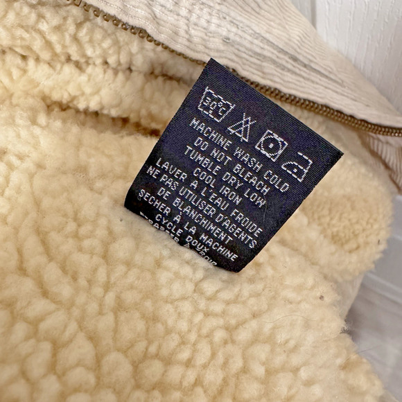 VTG 90s Honolua Surf Co Men's Corduroy Khaki Zip Hoodie Jacket XL EUC Read - Picture 10 of 16